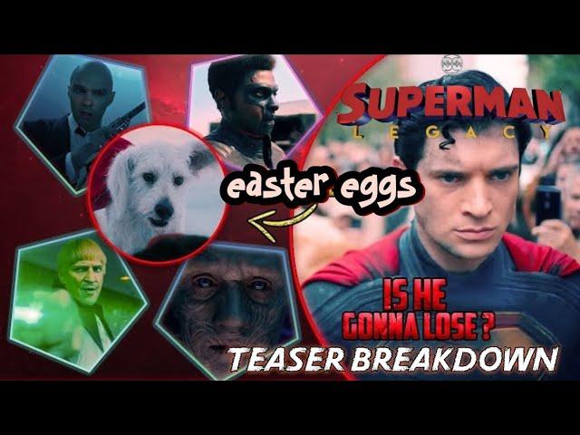 Superman: Legacy | Teaser Breakdown | Review | Movie | Action | Warner Bro's | Details | Easter eggs