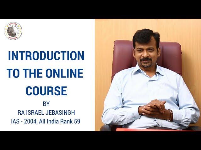 Online Course - Israel Jebasingh ( IAS 2004 )