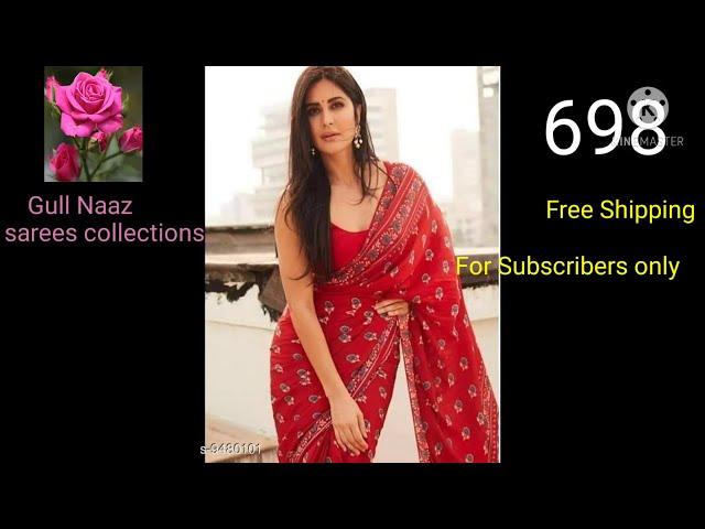 Bollywood designer sarees/latest partywear sarees/gota patti sarees