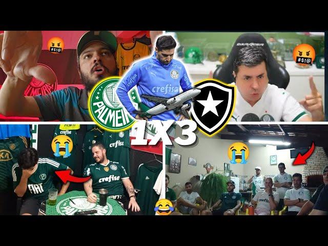 REAÇÕES PALMEIRENSES E TRISTEZA TOTAL- PALMEIRAS 1X3 BOTAFOGO- BRASILEIRÃO 2024- VAMOS RIR KKKK