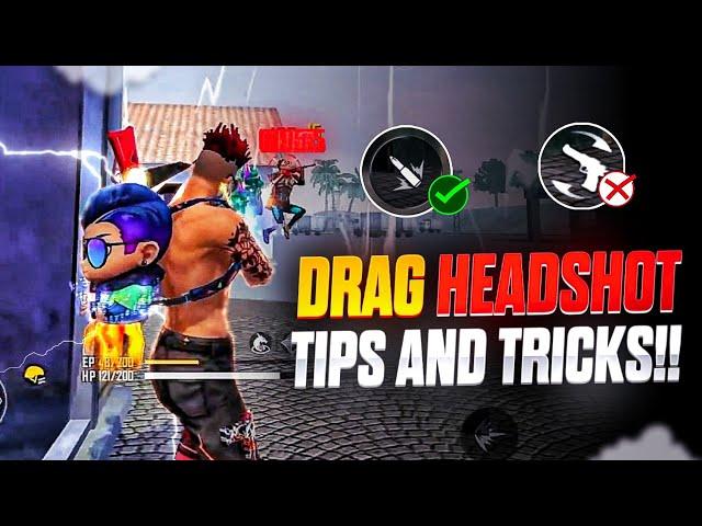 Free Fire Drag Headshot Tricks and Setting || Headshot tips and tricks in free fire #headshot