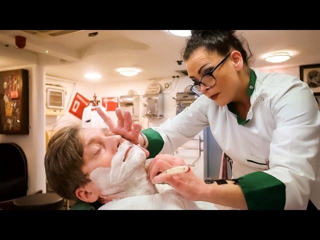 Hot Towel Shave & Head Massage At Lovingly Restored Historic Waldorf Barbershop | Dublin Ireland