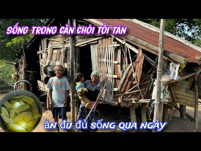 " KHỔ TẬN cùng TRÁI ĐẤT " ở trong căn chòi CHẤP VÁ, ăn đu đủ sống qua ngày../421