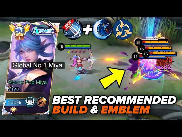 BEST RECOMMENDED MIYA BUILD AND EMBLEM 2024! NEW UPDATED!!! - mobile legends