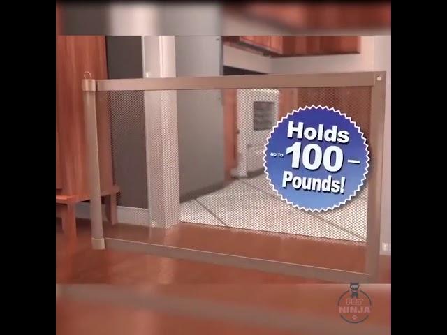 Magic Retractable Dog Gate (20%Off) Portable Indoor Pet Fence | EllePeri