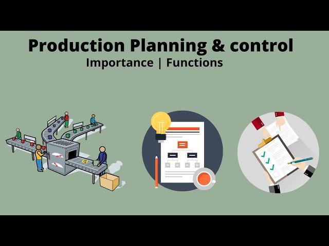 What is Production planning and control? Functions, Importance - Animated video