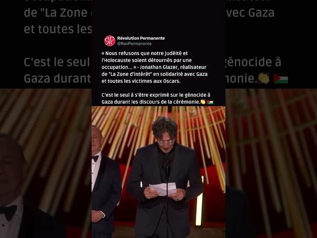  Jonathan Glazer, réalisateur primé aux oscars en solidarité avec Gaza et toutes les victimes