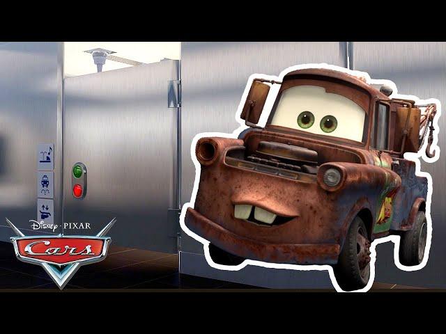 What Does a Bathroom Look Like in the Cars World? | Pixar Cars