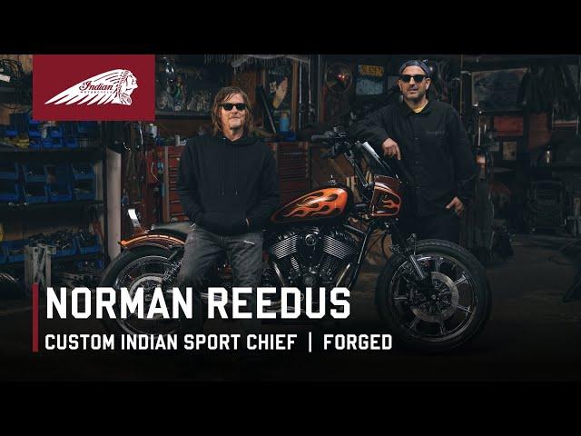 Norman Reedus Meets His Custom Indian Sport Chief