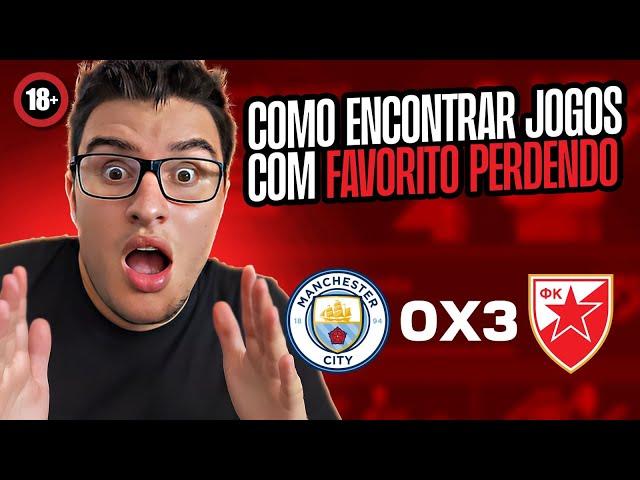 INCRIVEL - Como Achar Jogos Com Time FAVORITO Perdendo de 1 Gol