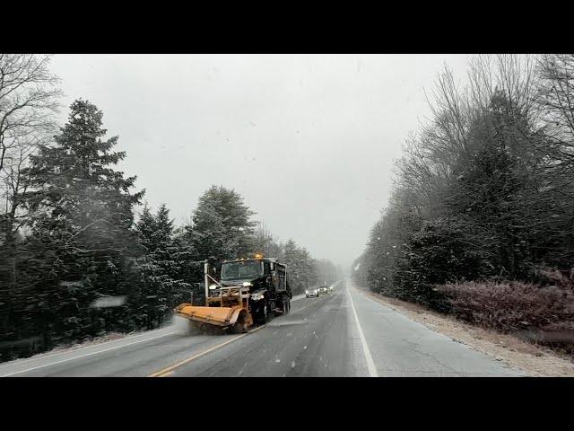 We Almost Died - A Snowy Maine Camper Life Vlog