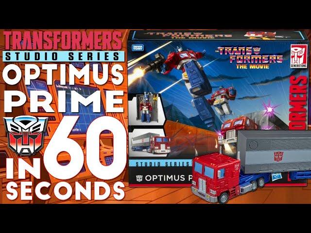 Transformers Studio Series 86 Commander Optimus Prime in 60 Seconds