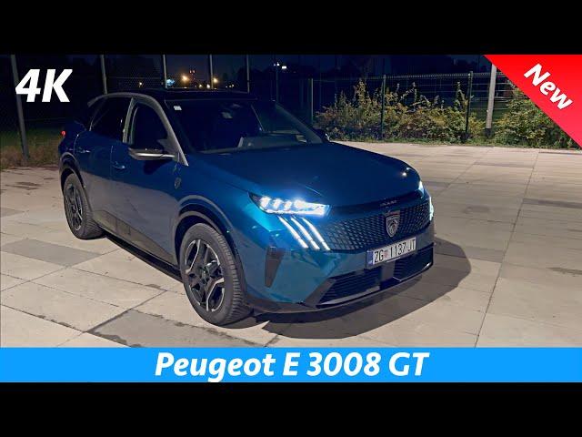 Peugeot E 3008 GT 2024 Full Night Review (Exterior - Interior) Ambient Lights