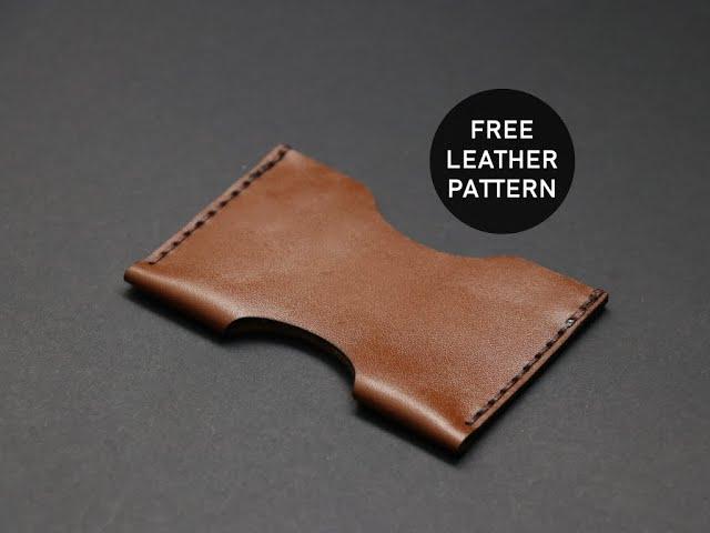 MINIMALIST CARD CASE – FREE LEATHER PATTERN – PDF FILE – DOWNLOAD