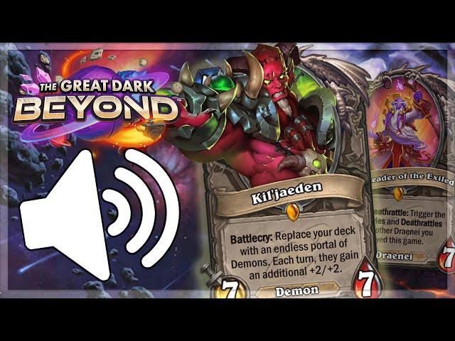 Hearthstone - All Legendary Play Sounds, Music, and Subtitles! (Legacy ~ The Great Dark Beyond)