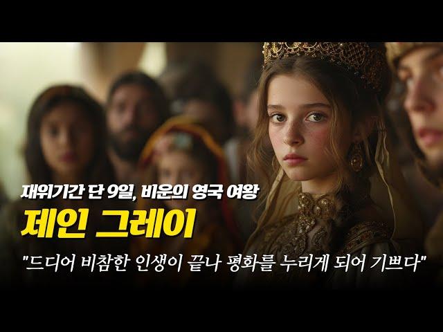눈물 없이 볼 수 없는 영국 첫번째 여왕의 비참한 인생. 제인그레이