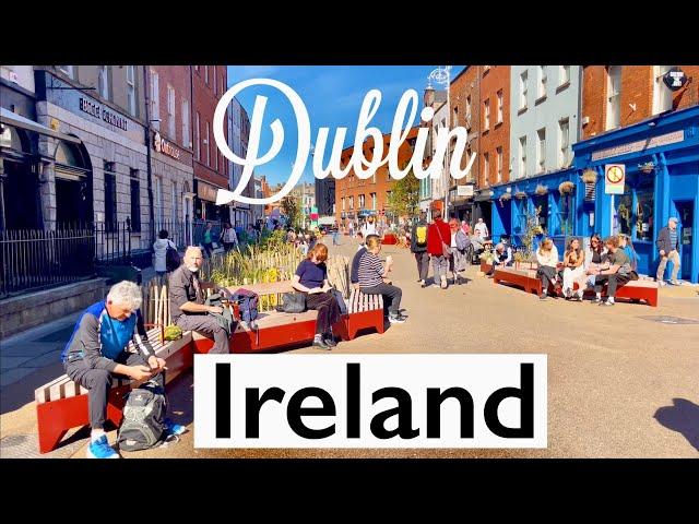 Dublin, Ireland September 2024| 4K Summer walking tour of Dublin City centre, UHD 60FPS