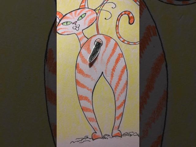 Cat pooing. #cats #catshorts #catvideos #catdrawings #catcartoon #cat #shorts