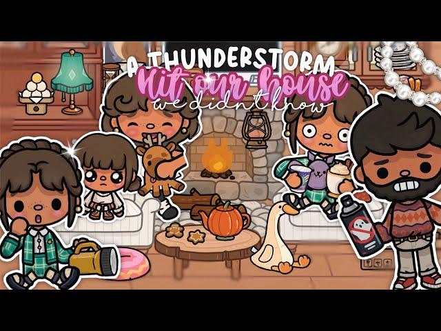 THUNDERSTORM ️ || Toca boca life ROLEPLAY *with voice* 