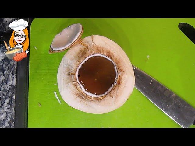 How to Open a Young Thai Coconut