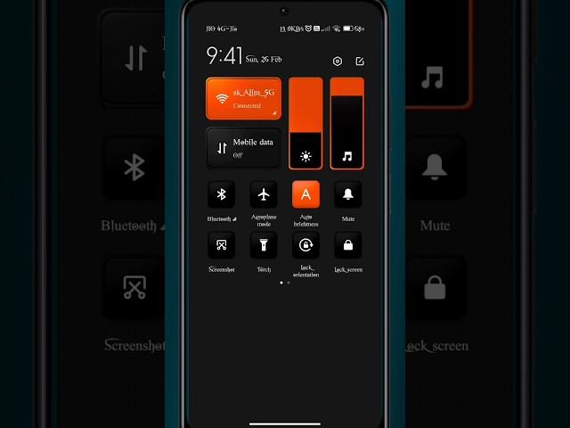 #Miui 13 Best Control Center!! Top miui 13 Theme!! Dark miui theme!! #miui13themes, #shots, #video,