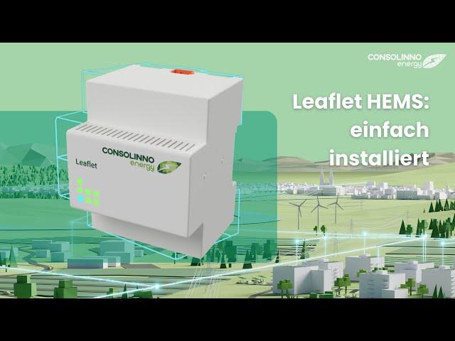 Leaflet HEMS installieren: Energiemanagement im Einfamilienhaus | Consolinno Energy