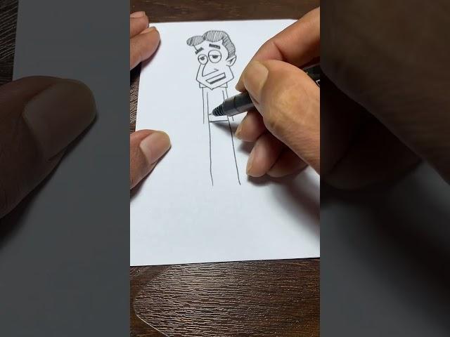 I Drew 333 Cartoons in Seconds!  Speed Art Challenge #Shorts