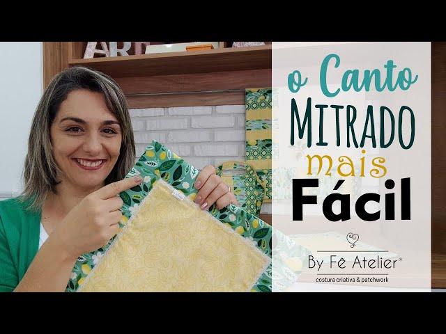 O jeito MAIS FÁCIL de fazer CANTO MITRADO ::: By Fê Atelier