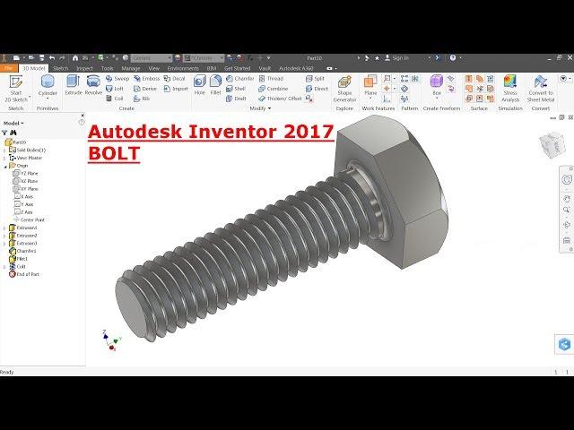 Autodesk Inventor Tutorial Bolt