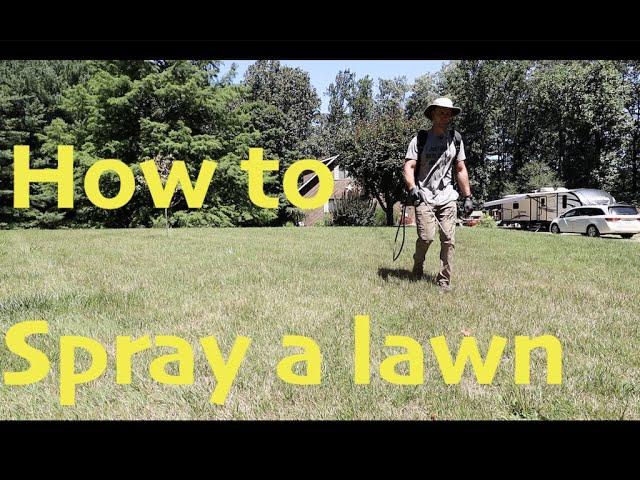 How to spray a lawn | Backpack Sprayer