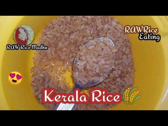 |323|EATING KERALA MATTA Rice|HARD SOUND| TASTY Rice & CRUNCHY TASTE @RAWRiceMadhu