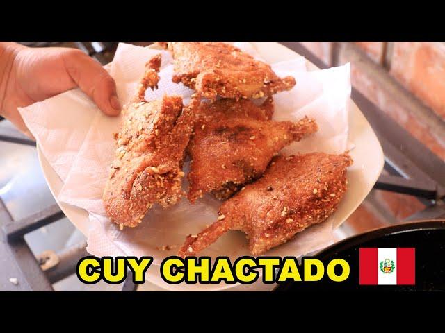 EL CUY CHACTADO PLATO TÍPICO DEL PERÚ