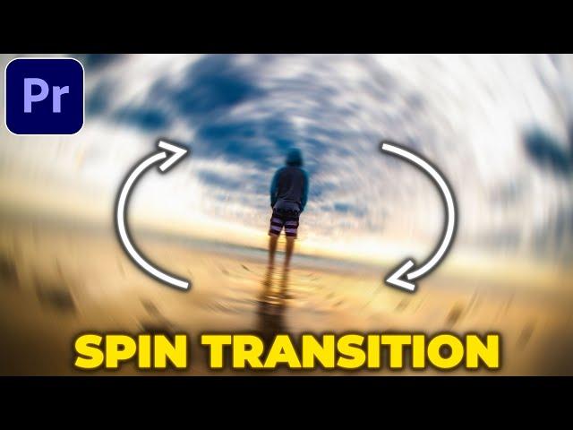 Spin Transition Tutorial in Premiere Pro | Spin Blur Rotation Transition