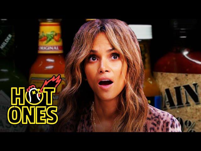 Halle Berry Refuses to Lose to Spicy Wings | Hot Ones