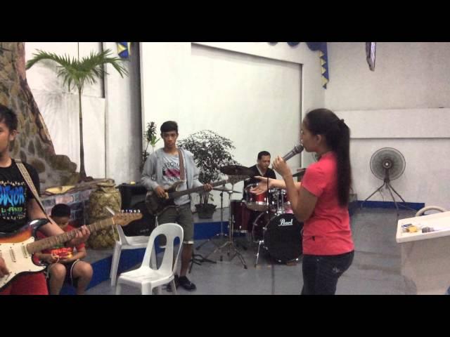 ARNOLD ARGAMINO ON DRUMS WITH JENNY TIBAYAN ON LEAD VOCALS - LORD I THIRST FOR YOU @ ZCAG