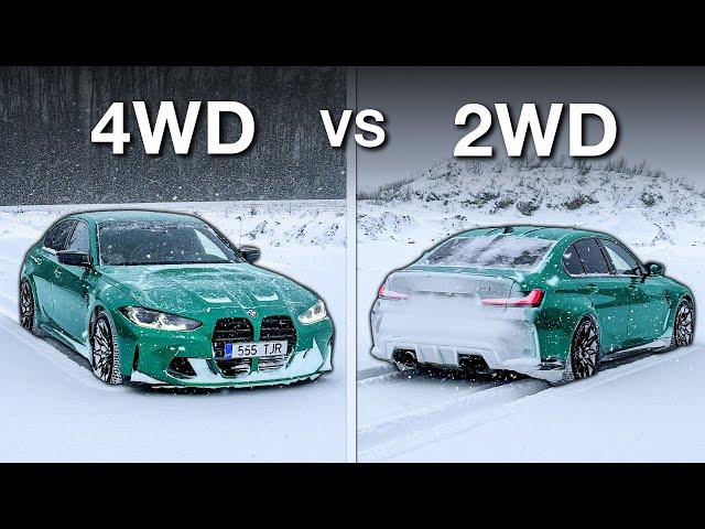 BMW M3 Competition 4WD vs 2WD Winter Test