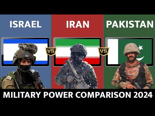 Israel vs Iran vs Pakistan - Military Power Comparison 2024