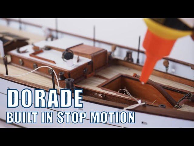 Model ship DECK built in stop motion - Ship Modeling Dorade