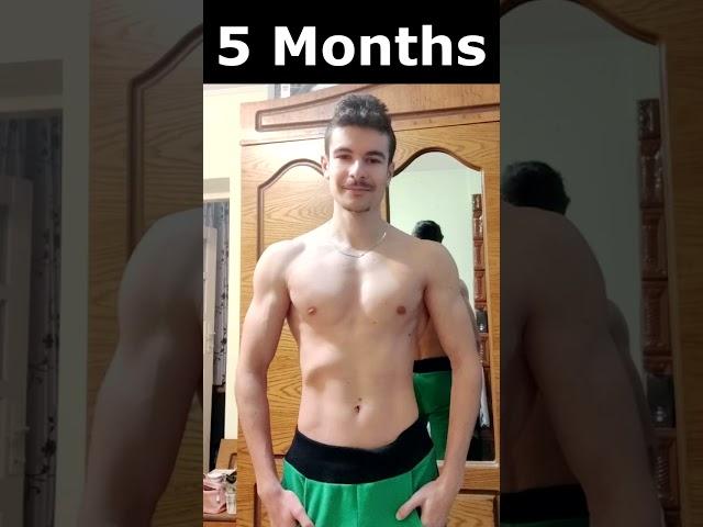 Skinny to muscle - 1 Year REALISTIC Transformation