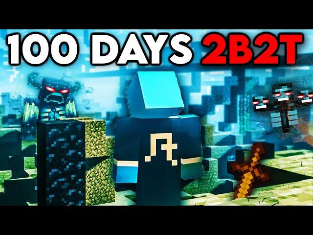Surviving 100 Days ALONE on 2b2t...