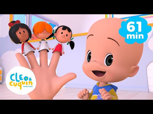 Familia Dedo y más canciones infantiles con Cleo y Cuquín | Familia Telerin