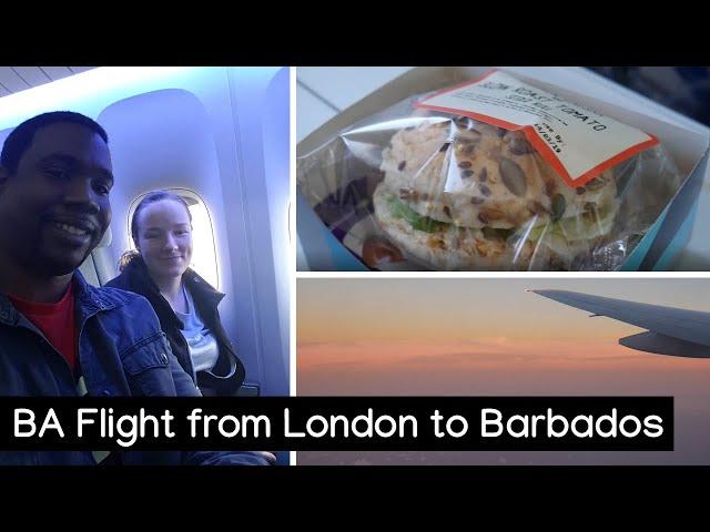 British Airways Boeing 777 Economy Flight Review - LGW to BGI (Barbados)  | Wine & Rum