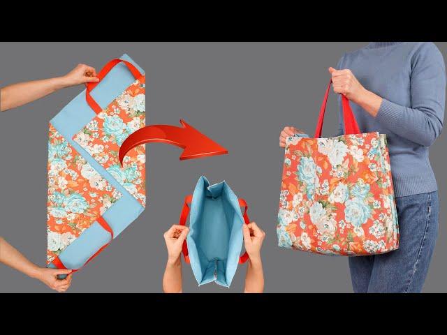 You will be surprised how easily you can sew this tote bag!