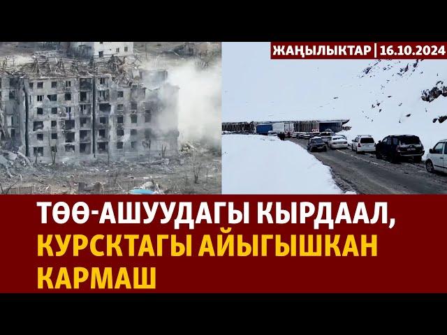 Жаңылыктар | 16.10.2024 | Төө-Ашуудагы кырдаал, Курсктагы айыгышкан кармаш