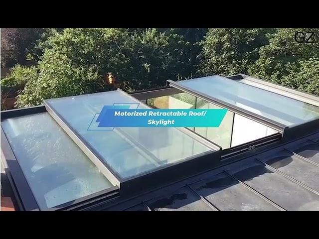 Retractable Roof Skylight Window|Sliding Skylight|Automated Retractable Roof