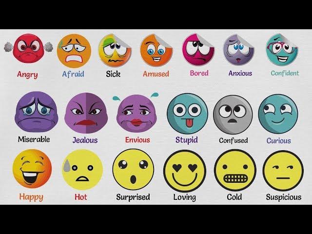 List of Emotions and Feelings | Feeling Words and Emotion Vocabulary Words