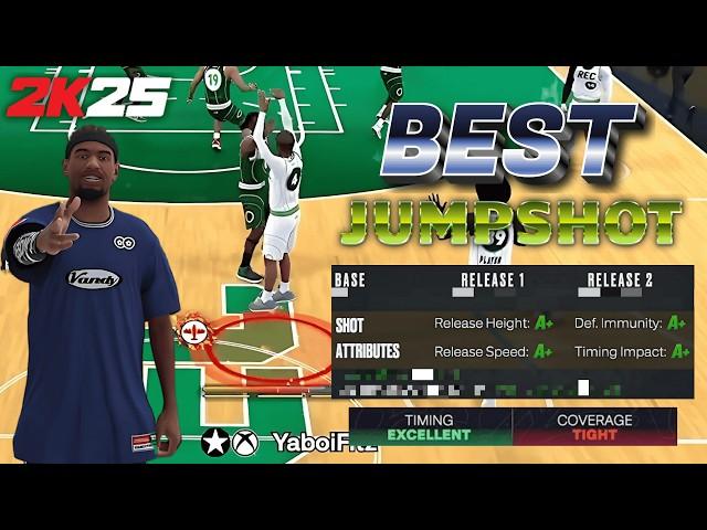 BEST NBA 2K25 JUMPSHOT for EVERY BUILD & HEIGHT (Best Custom Jumpshots & Settings/Shot Visual Cue)