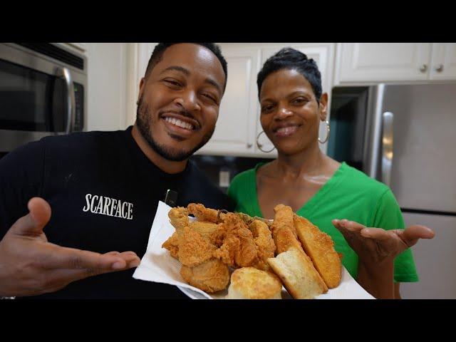 My Mom Taught Me How to Fry Chicken | EXTRA CRISPY RECIPE!!!