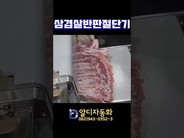 [알디자동화] 삼겹살반판절단기
