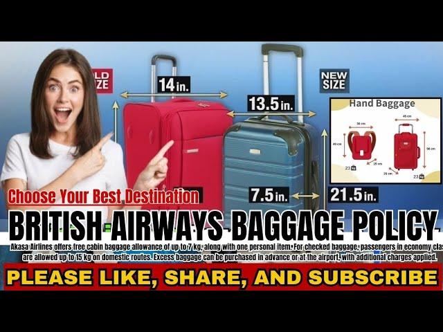 British Airways  Baggage Allowance